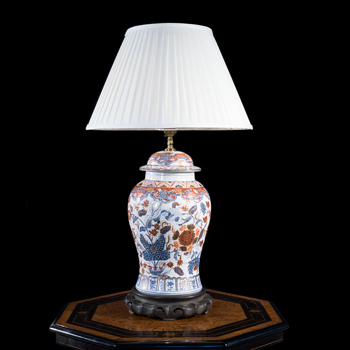 Hand-painted Chinese Vase Table Lamp 