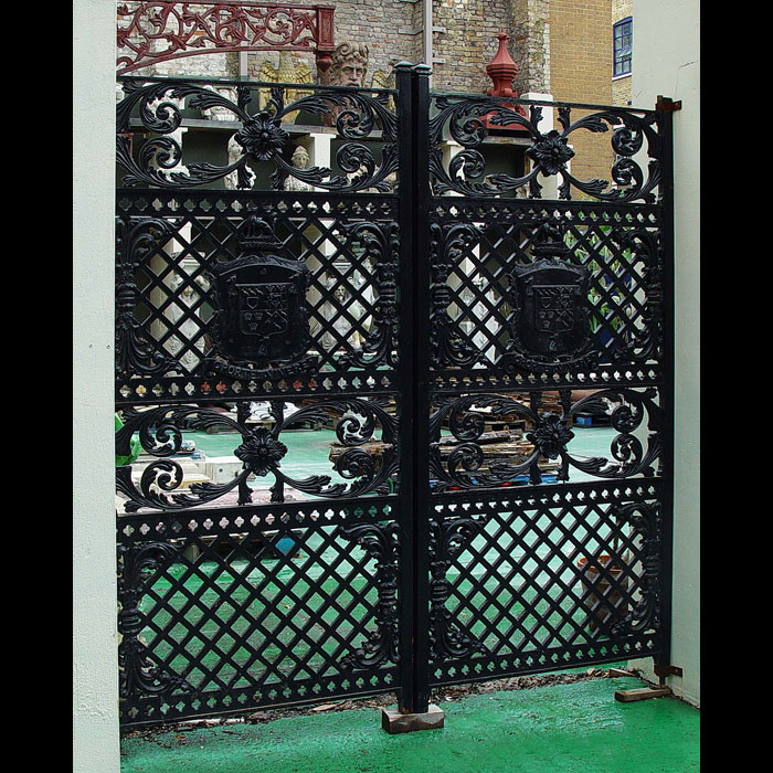 A Victorian Pair of Cast Iron Gates