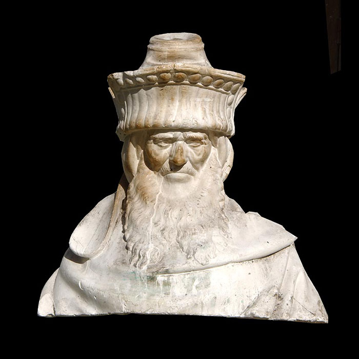 A 19th Century Plaster Bust of Zachariah